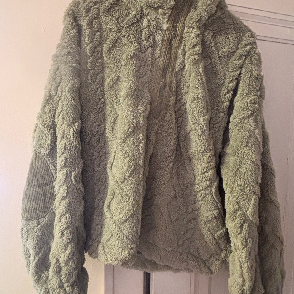 Green Fleece Hoodie very soft